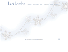 Tablet Screenshot of lorilondon.com